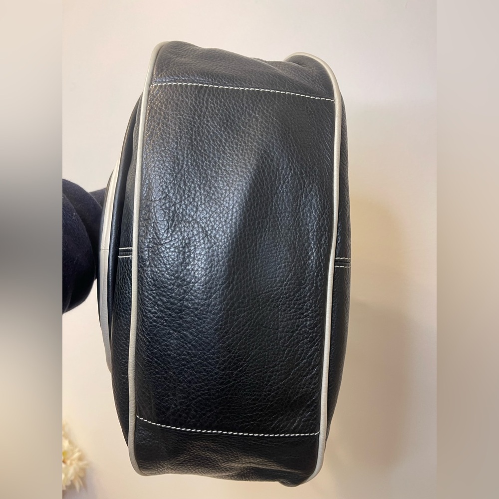 b. makowsky Vintage Leather Slouch Hobo/Copenhagen Bag with Dustbag Y2K EUC - Picture 5 of 13